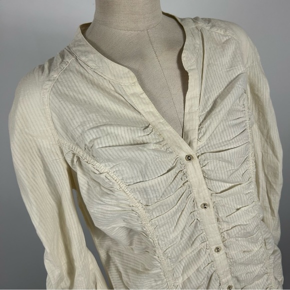 soyaconcept Cream Button-Up Blouse L - Picture 4 of 10